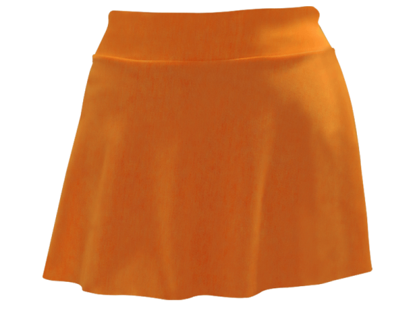 falda naranja